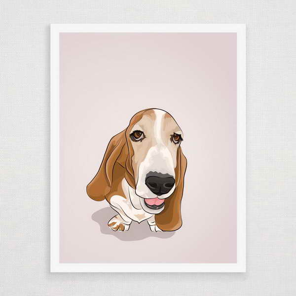 Basset Hound Wall Art