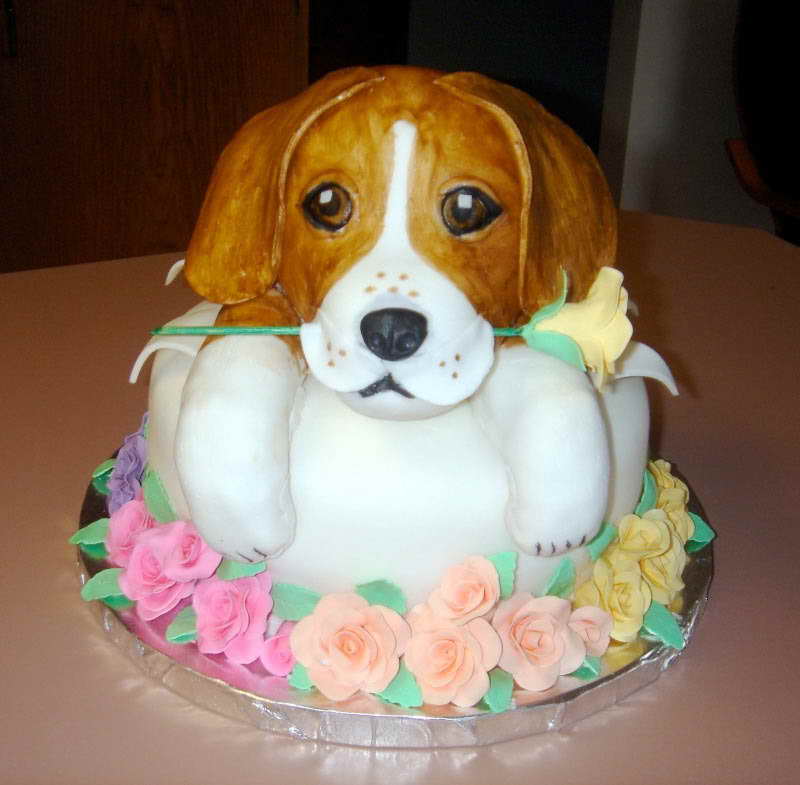 Beagle Birthday Cake