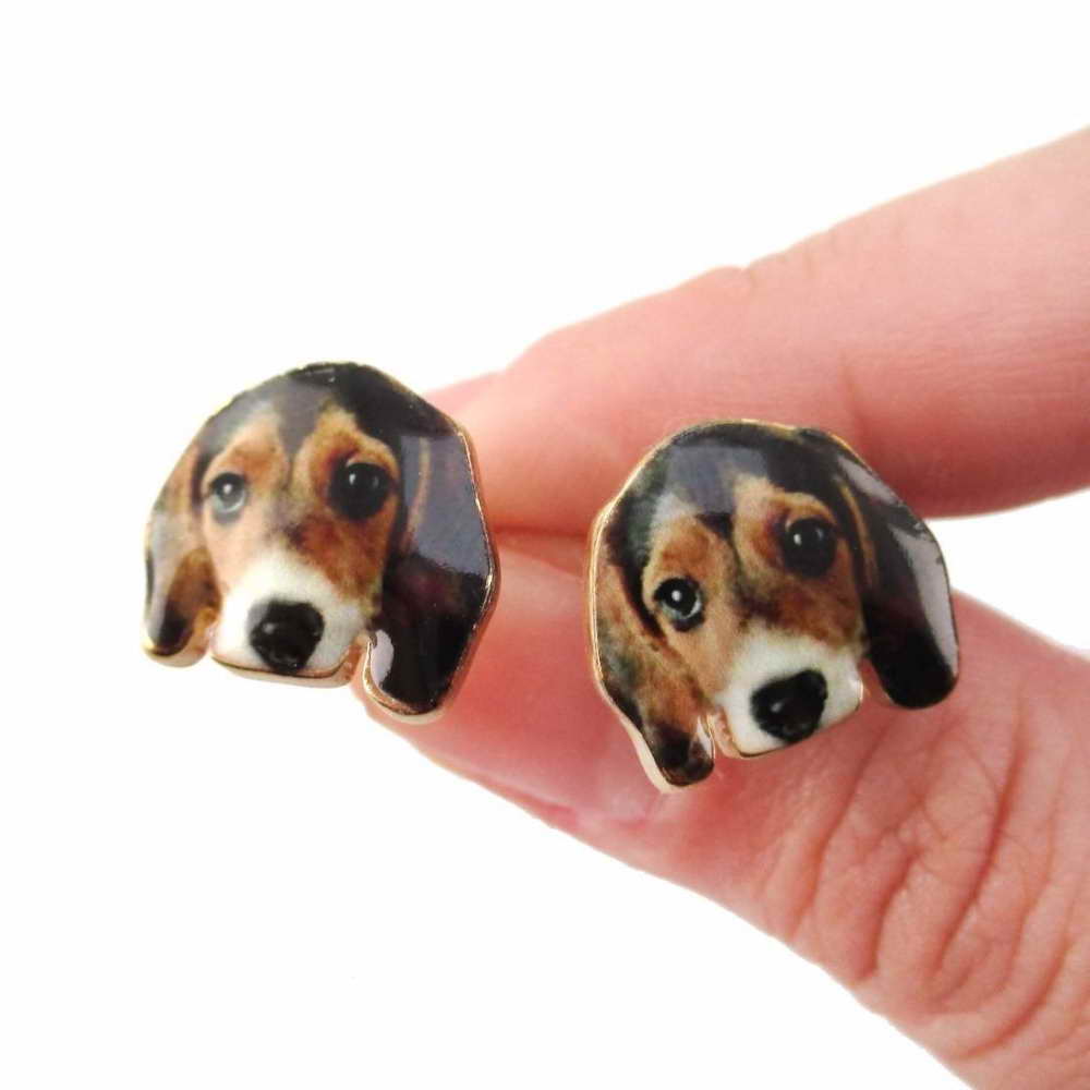 Beagle Earrings