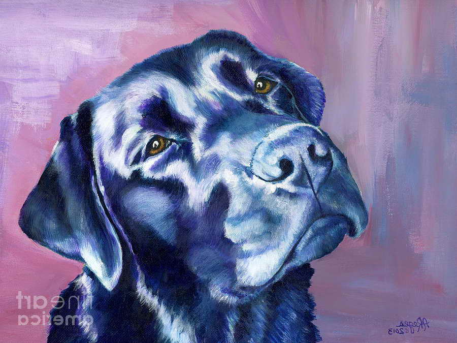 Black Labrador Painting