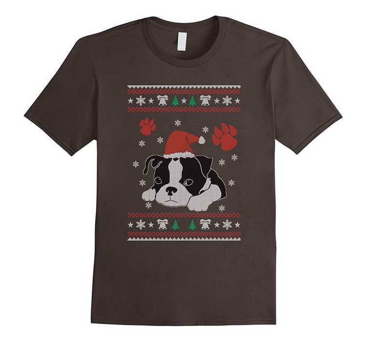 Boston Terrier Christmas Sweater