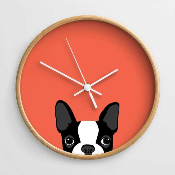 Boston Terrier Clock
