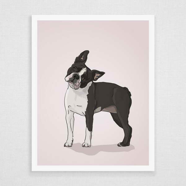 Boston Terrier Wall Art