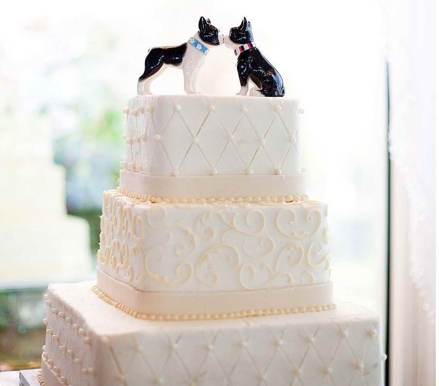  Boston  Terrier Wedding  Cake  Topper Pets and Dogs