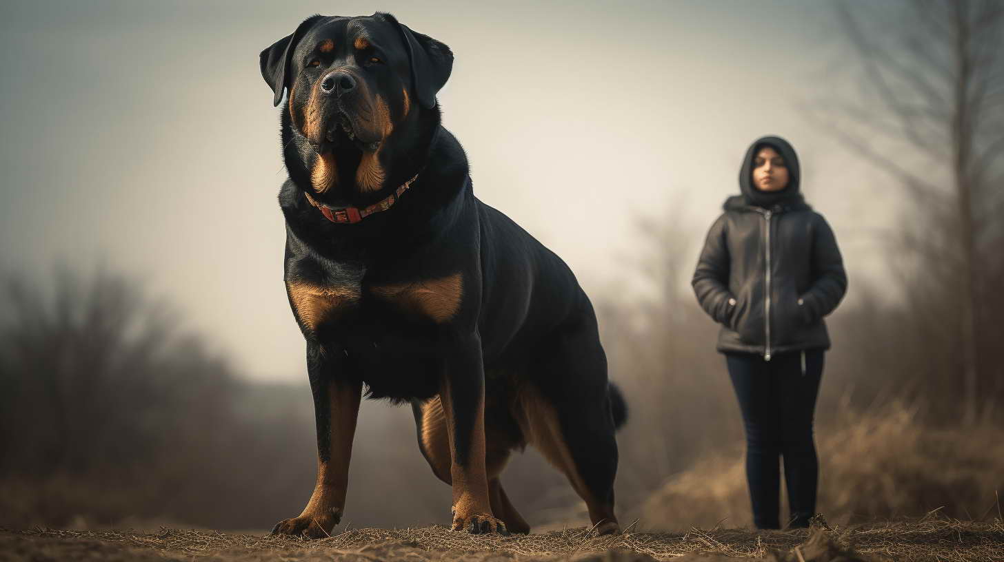 giant big rottweiler