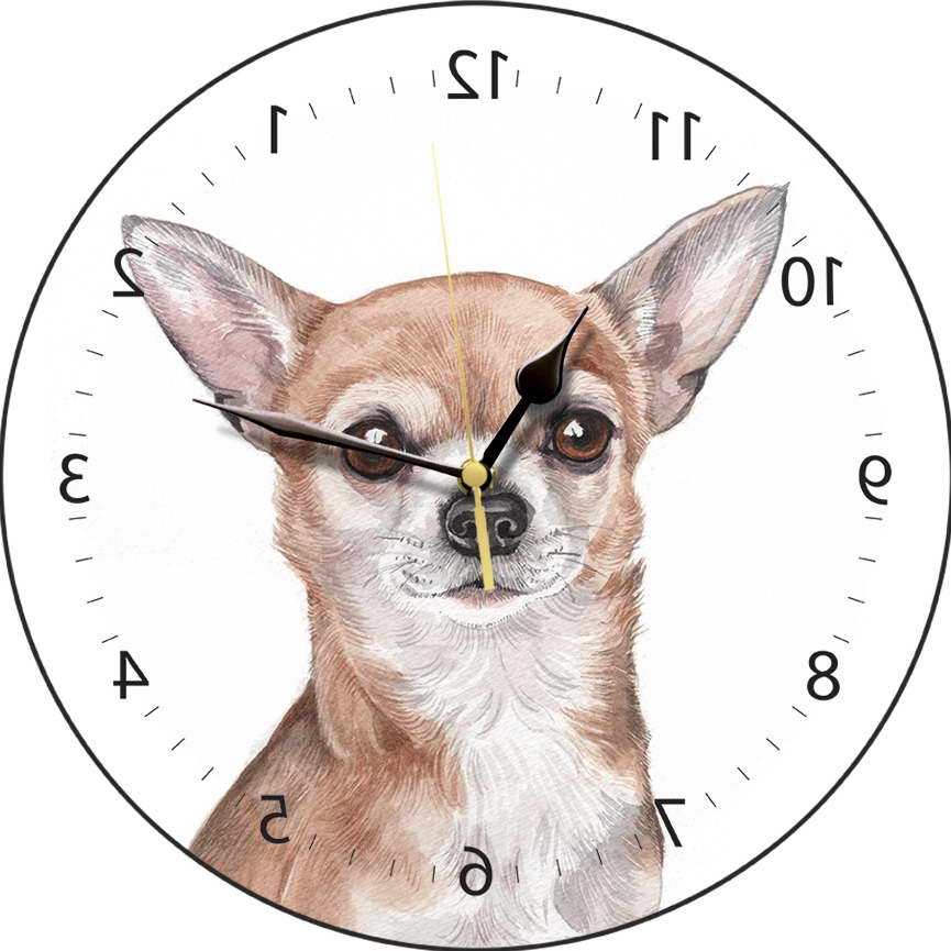 Chihuahua Clocks