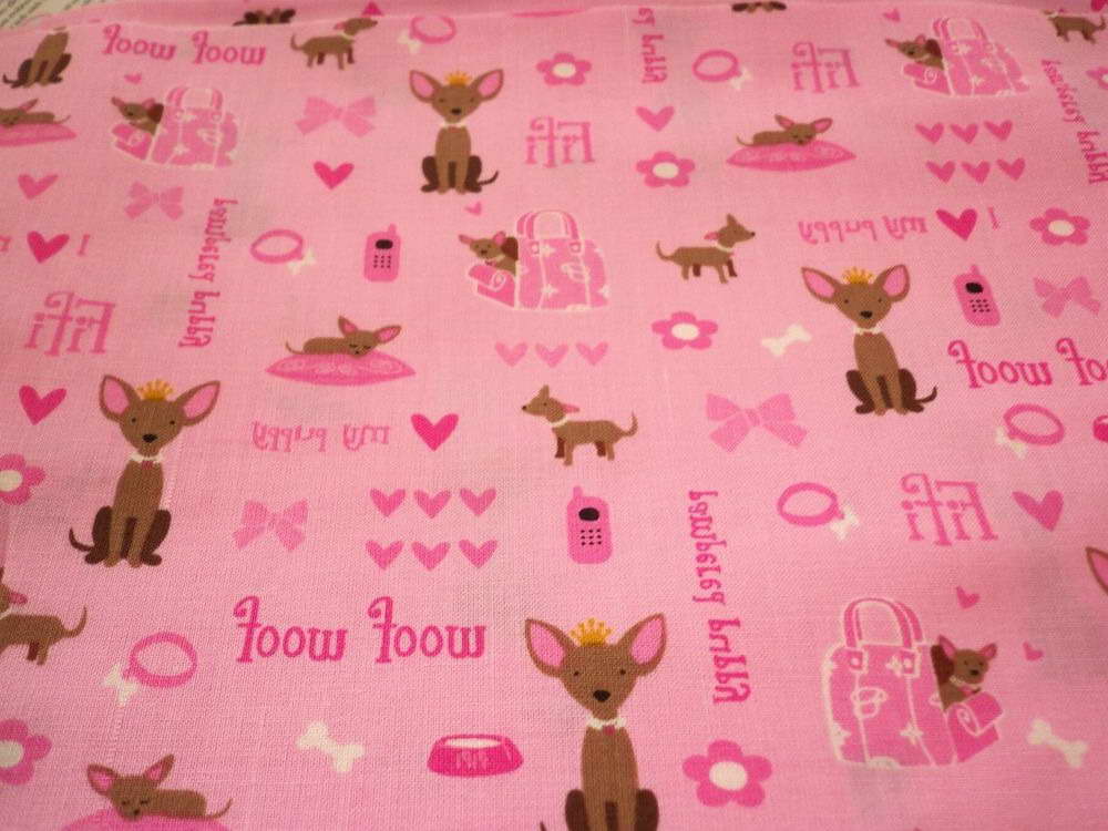 Chihuahua Fleece Fabric