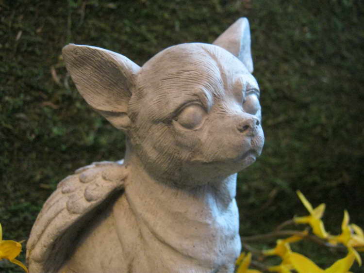 Chihuahua Garden Statue