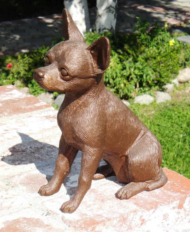 Chihuahua Garden Statues