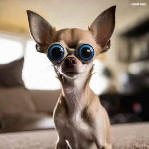 chihuahua meme face alien eyes