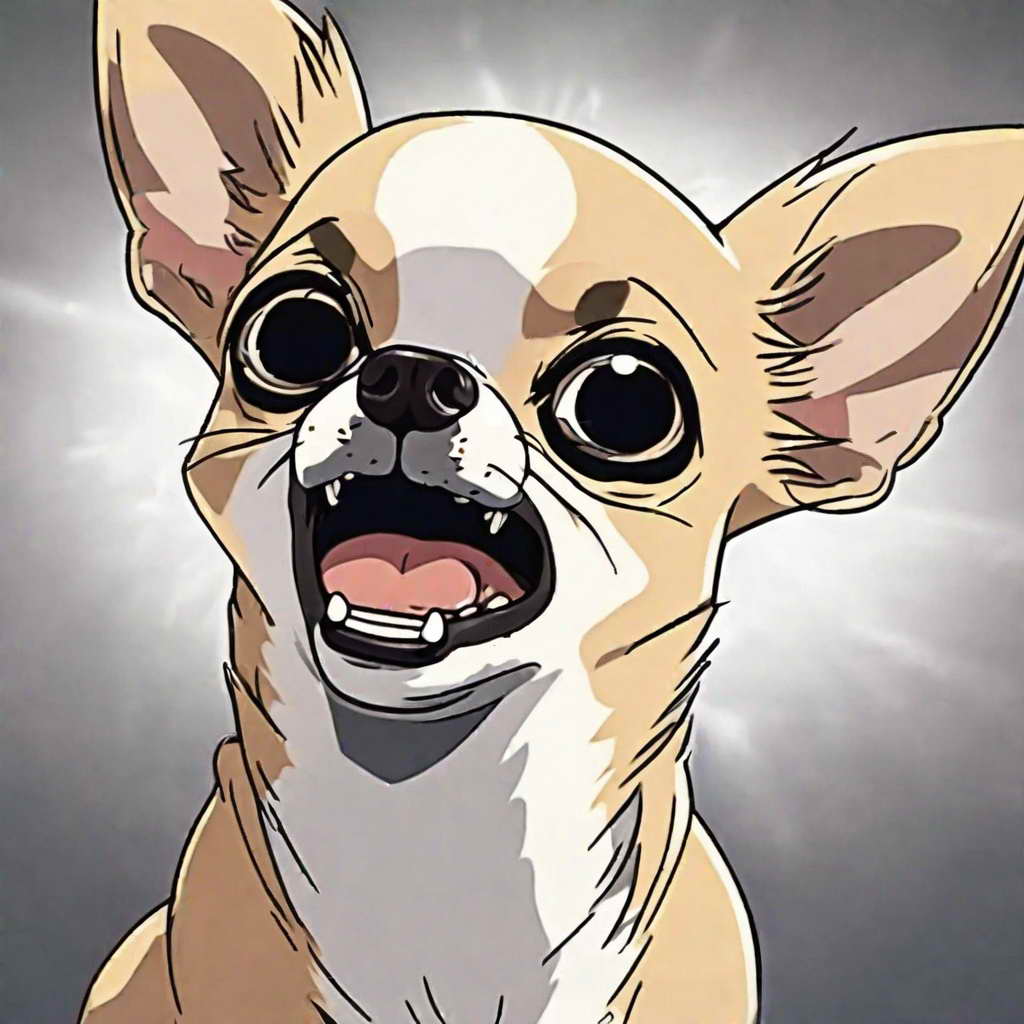 chihuahua meme face anime shocked