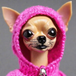 chihuahua meme face barbie doll