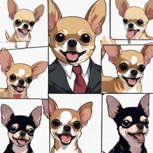 chihuahua meme face cartoon