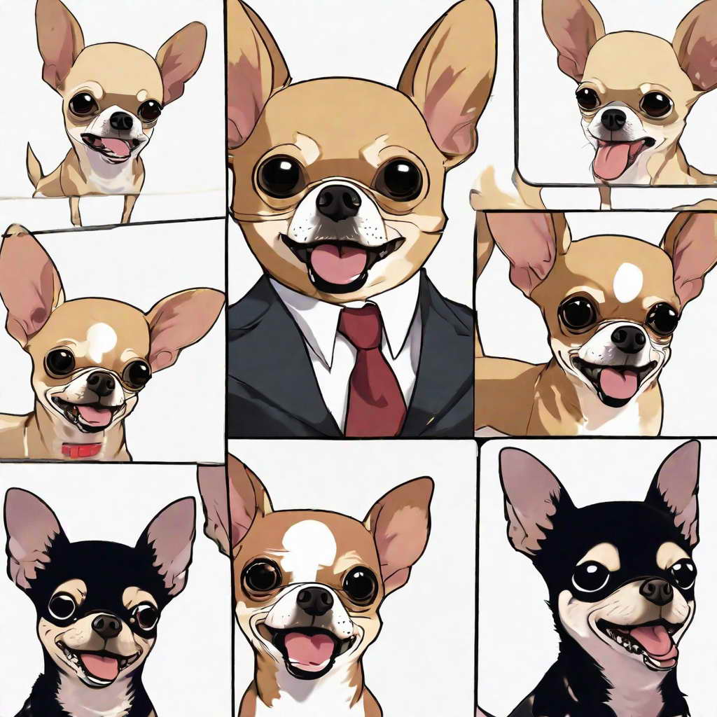 chihuahua meme face cartoon