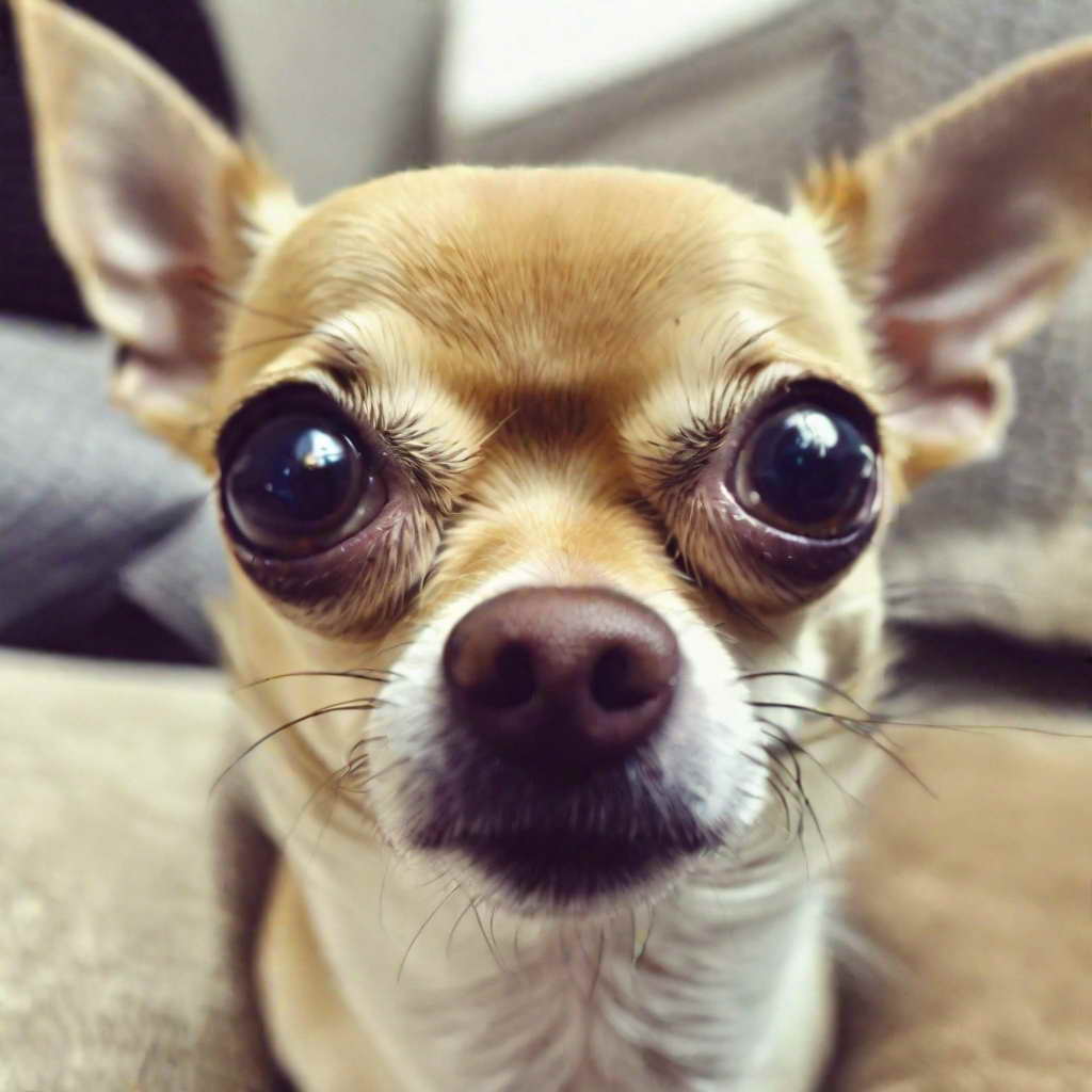 chihuahua meme face eyes shocked
