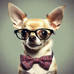 chihuahua meme face nerd