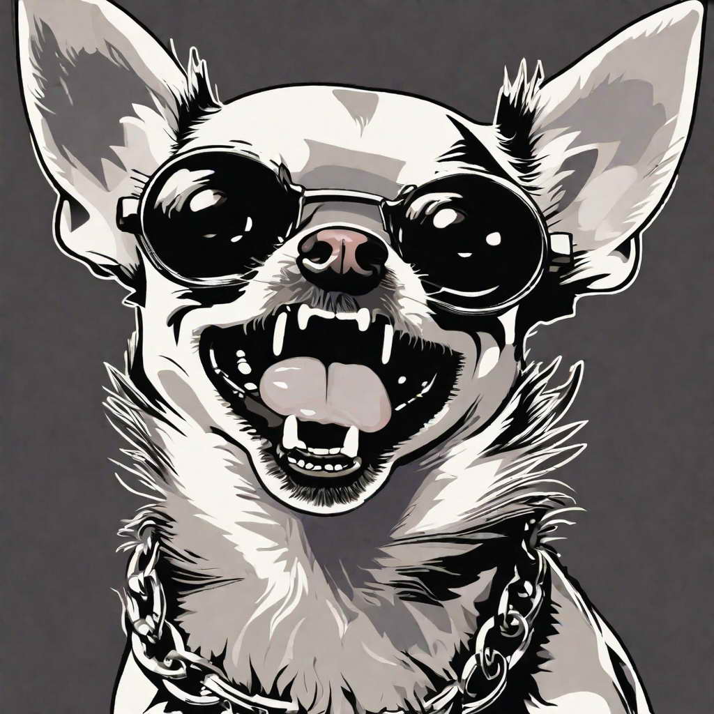 chihuahua meme face rock and roll