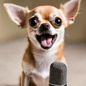 chihuahua meme face singing