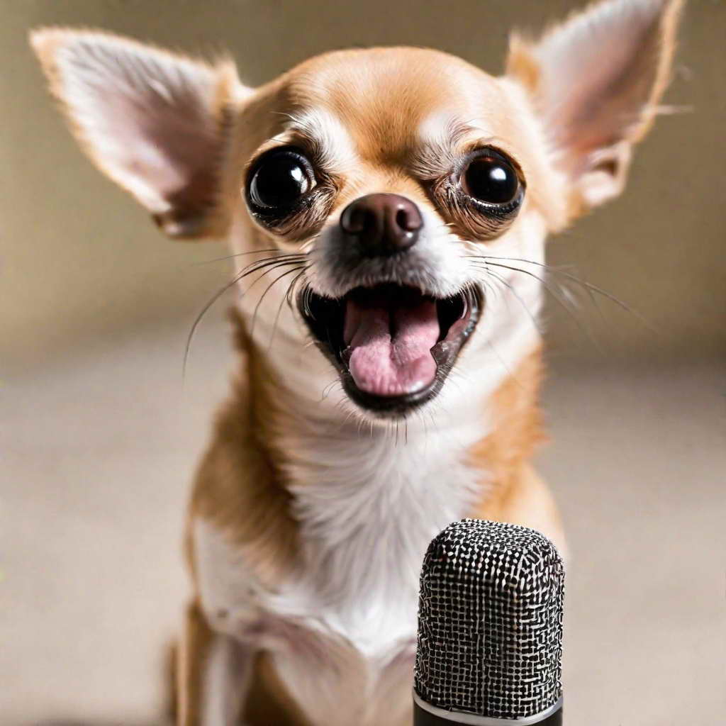 chihuahua meme face singing