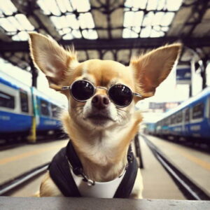 chihuahua meme face travelling
