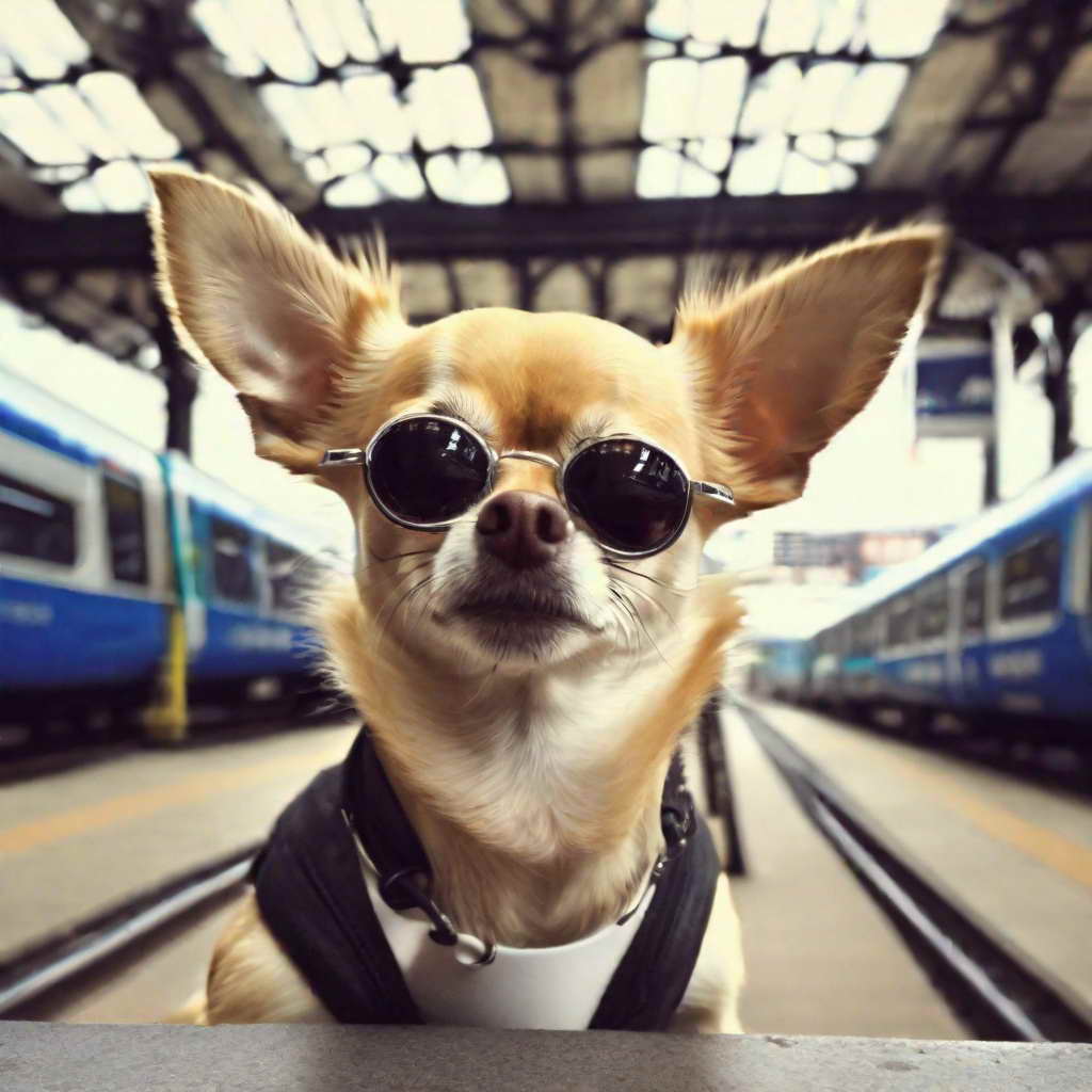 chihuahua meme face travelling