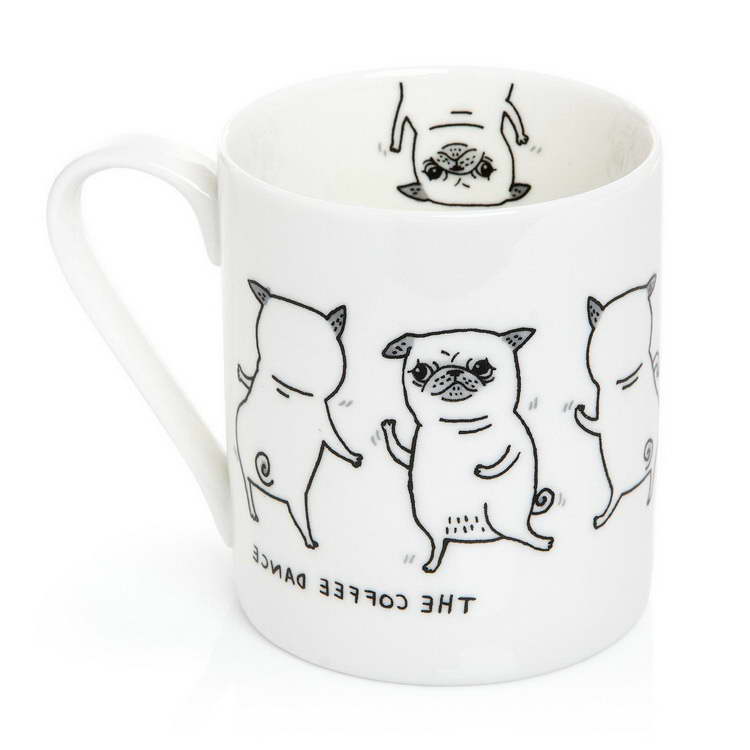 Coffee Dance Pug Mug