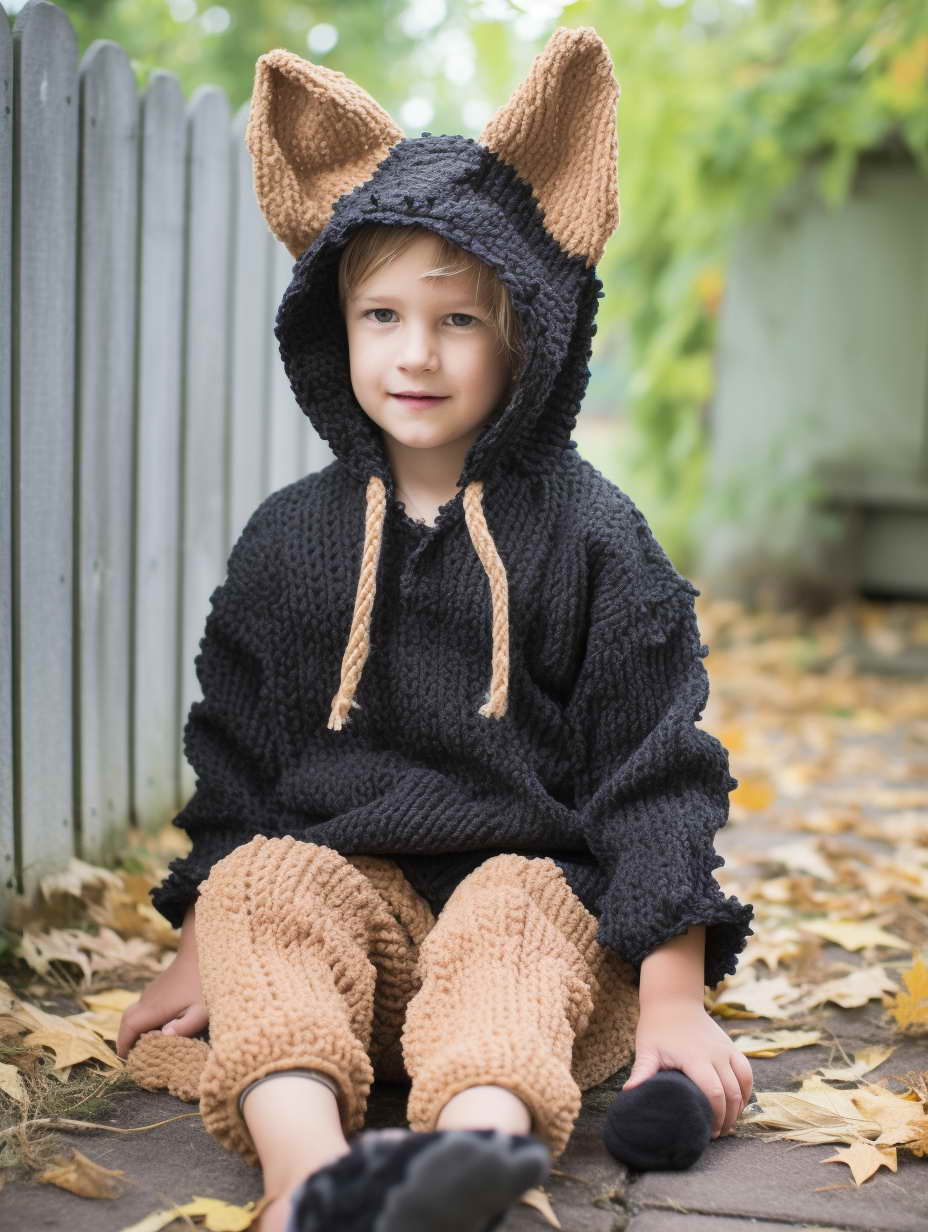 German Shepherd Costume For Children