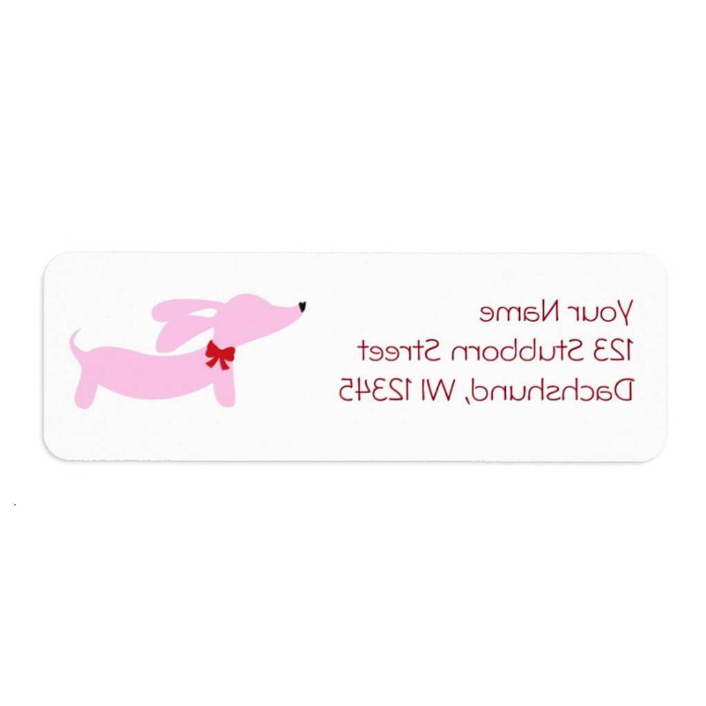 Dachshund Address Labels