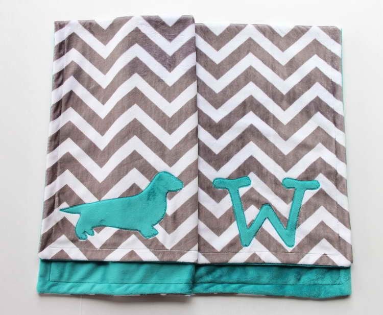 Dachshund Baby Blanket