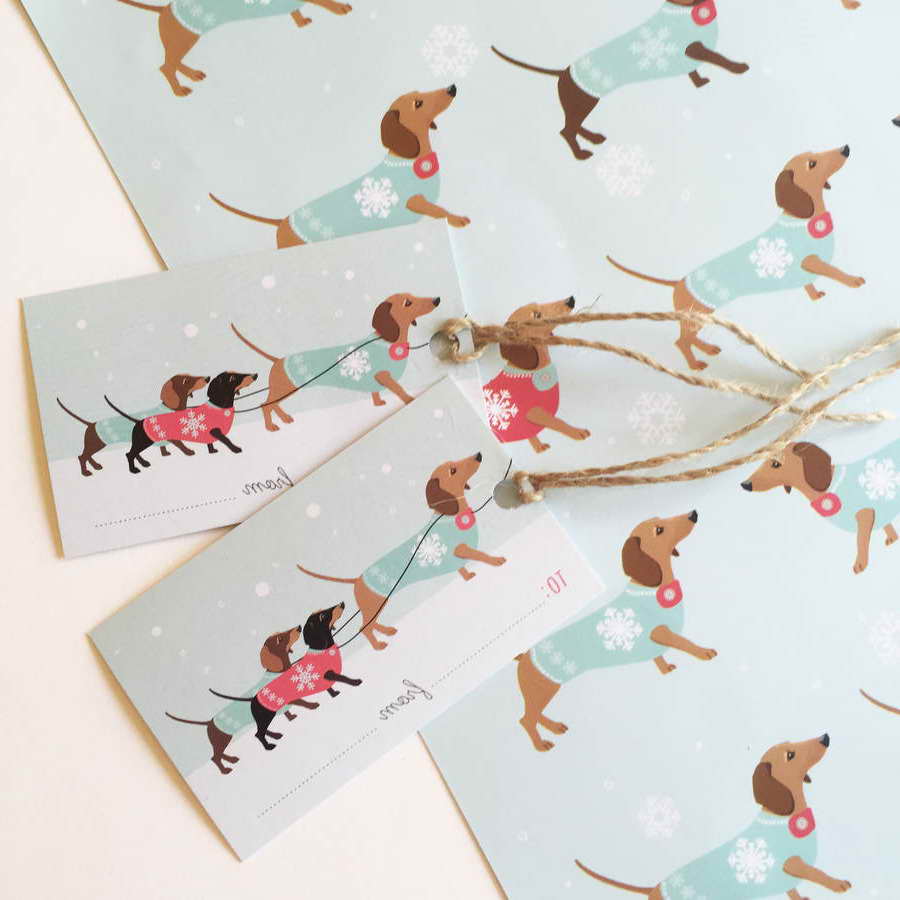 Dachshund Christmas Wrapping Paper