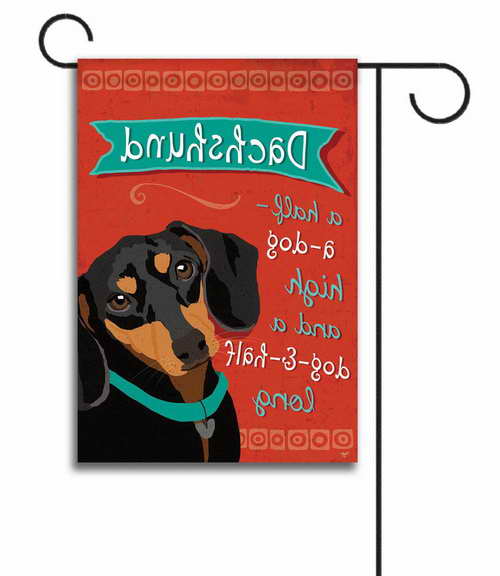 Dachshund Garden Flag