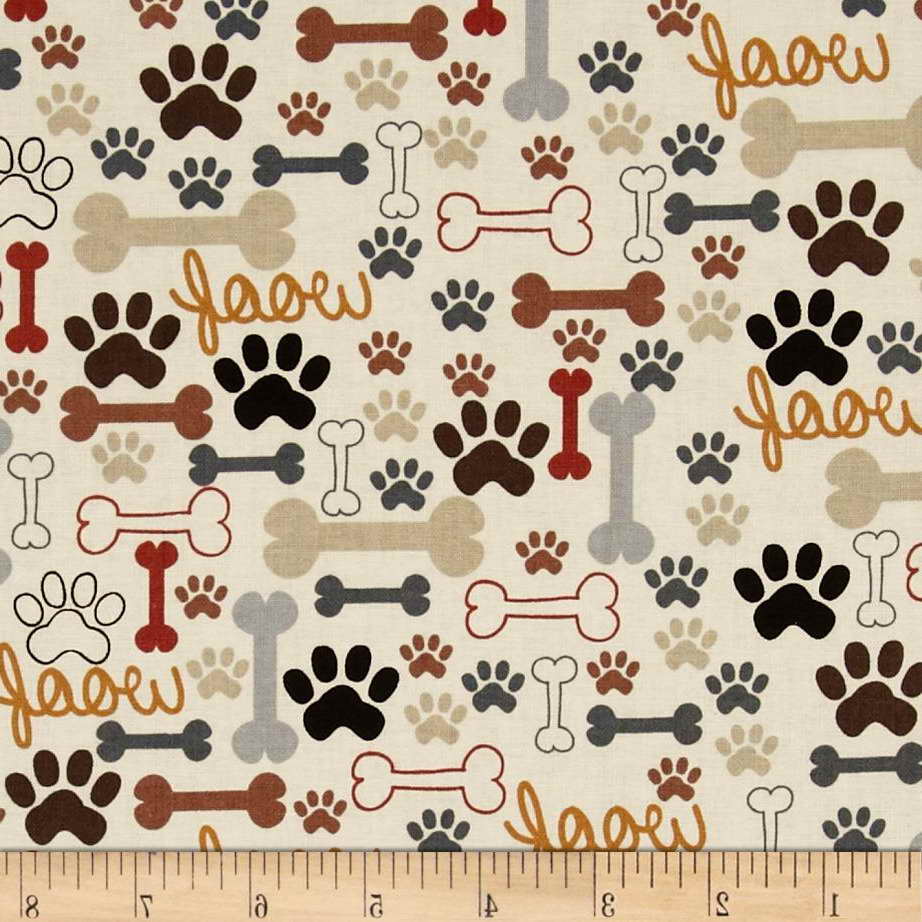 Dachshund Print Fabric