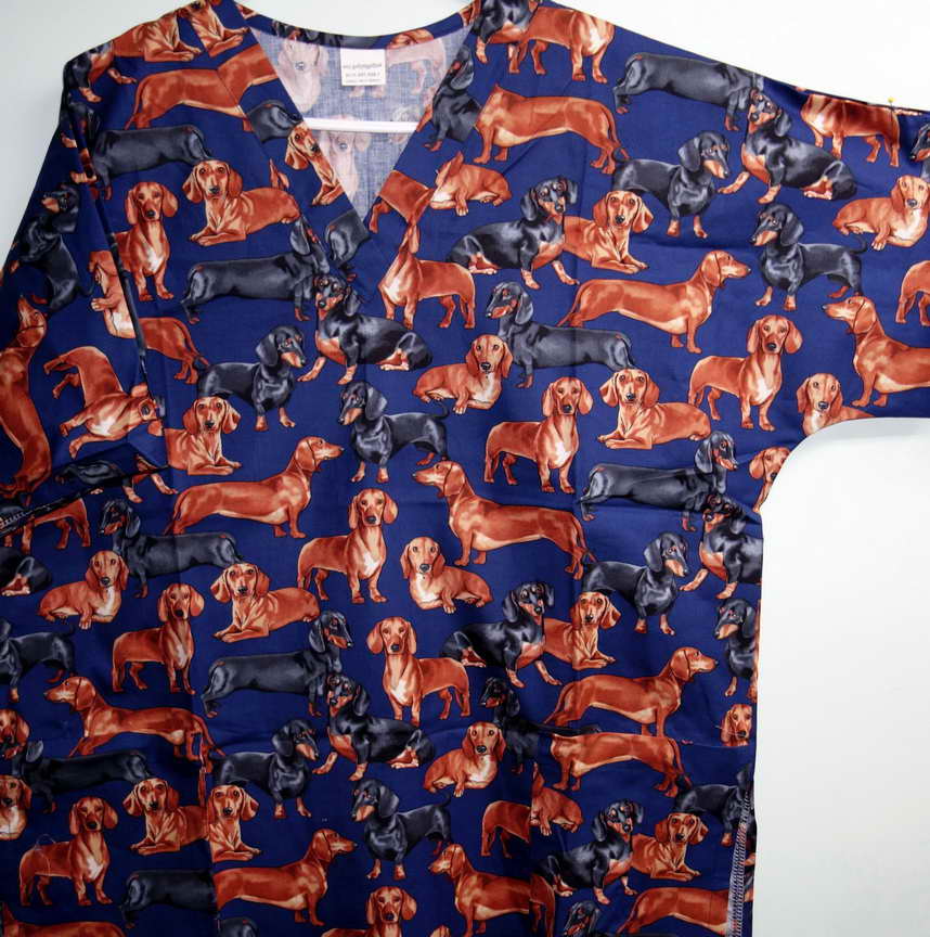 Dachshund Scrub Top