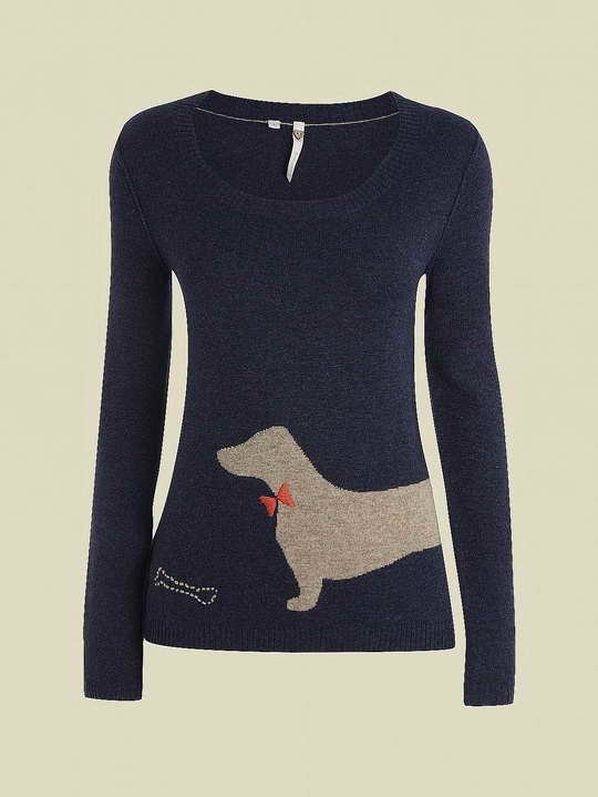 Dachshund Sweater Womens