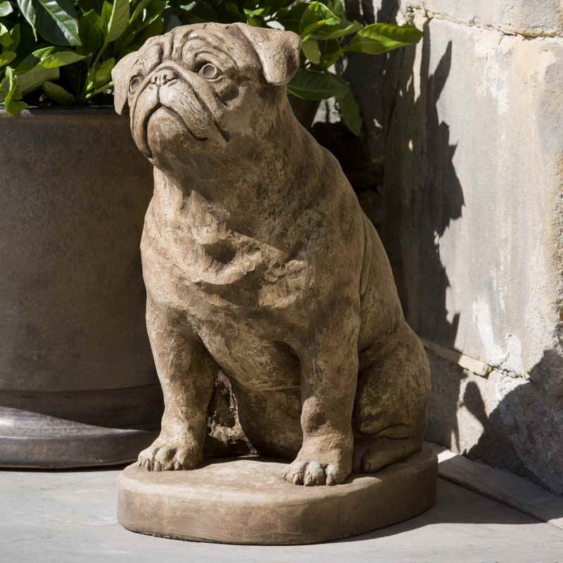 Garden Pug Statue