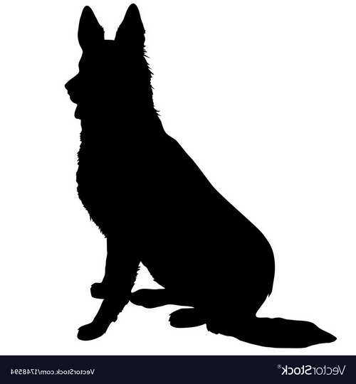 German Shepherd Silhouette