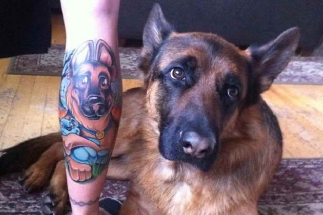 German Shepherd Tattoo Designs