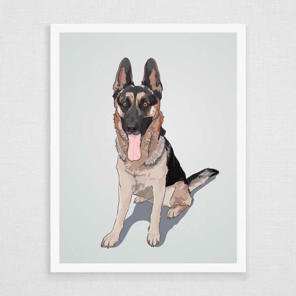 German Shepherd Wall Art