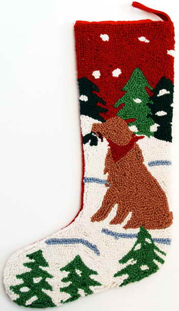 Golden Retriever Christmas Stocking