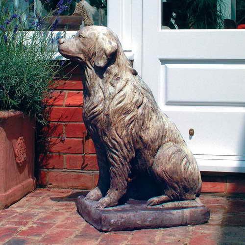 Golden Retriever Dog Statue