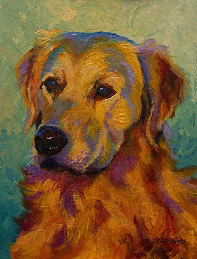 Golden Retriever Painting