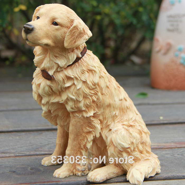 Golden Retriever Statues Outdoor