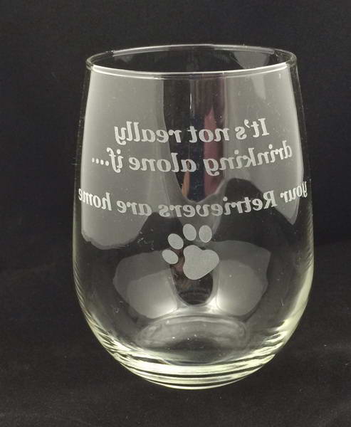 Golden Retriever Wine Glasses