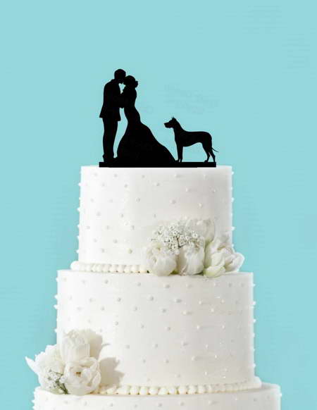 Great Dane Wedding Cake Topper