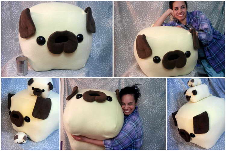 Huge Pug Stuffed Animal | PETSIDI