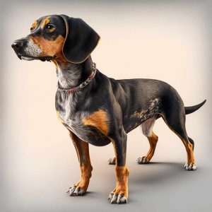Dachshund Mix with Beagle Coat Color