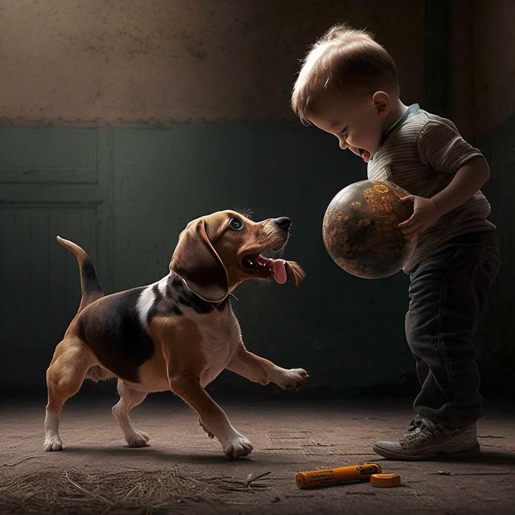 Dachshund Mix with Beagle with Children