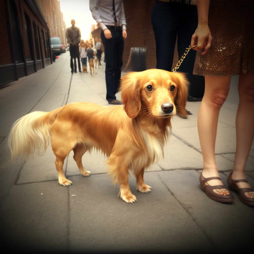 Golden Retriever Mix with Dachshunds Exercise