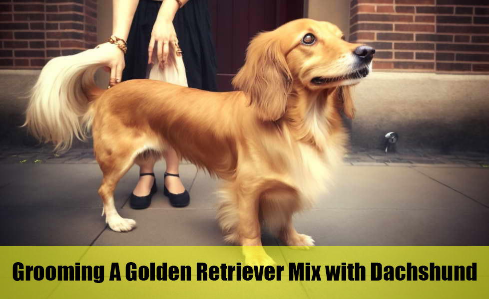 Grooming A Golden Retriever Mix with Dachshund