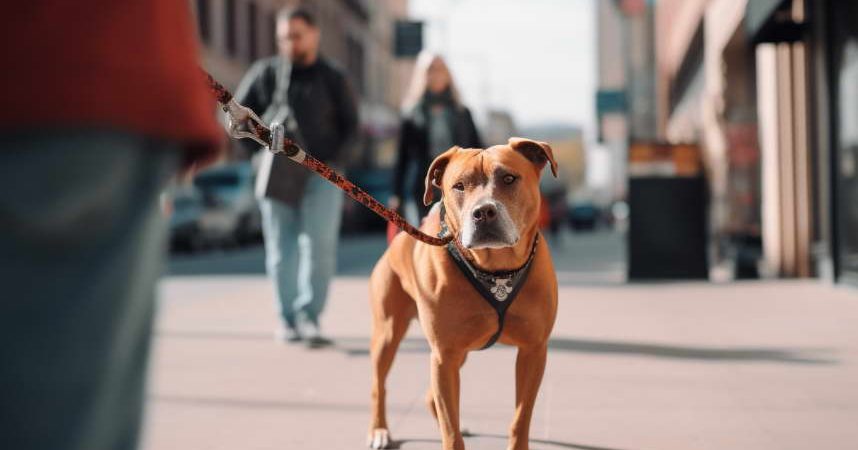 American Pitbull Terrier Leash Training